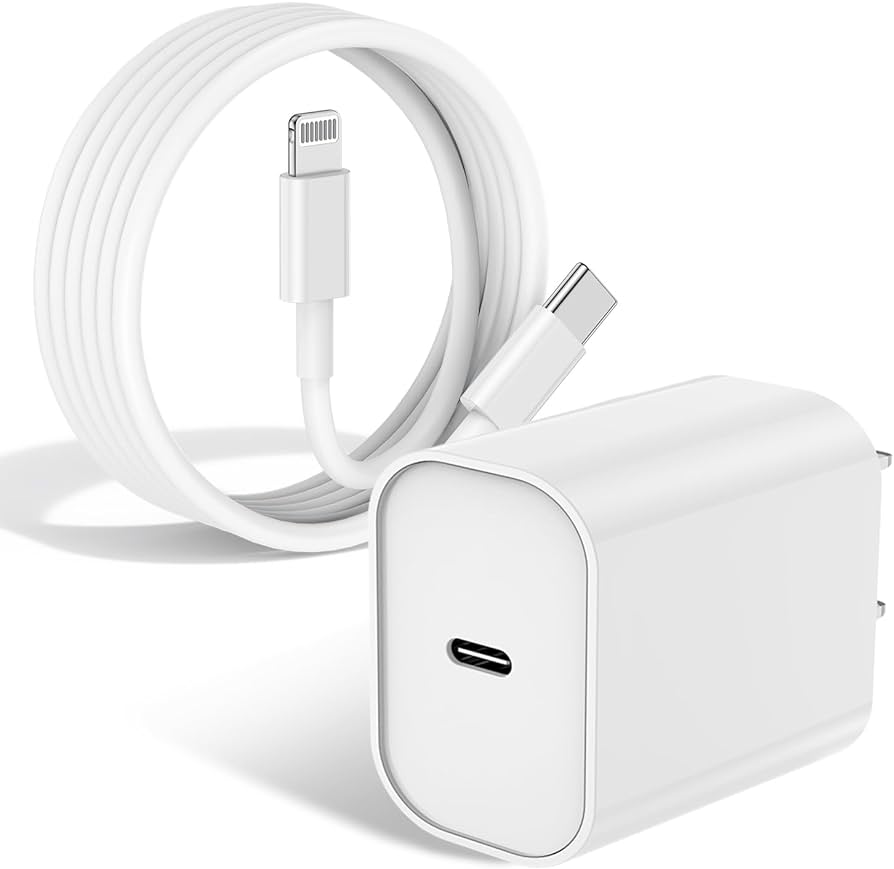 Apple Wall Charger + Type C to Lightning Cable Combo